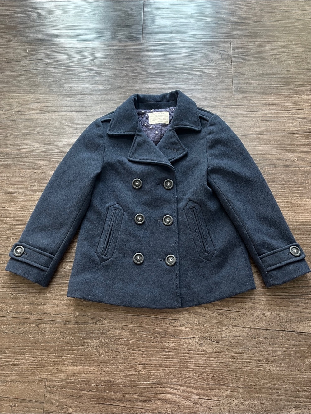 Zara Girl’s Navy Button-up Peacoat